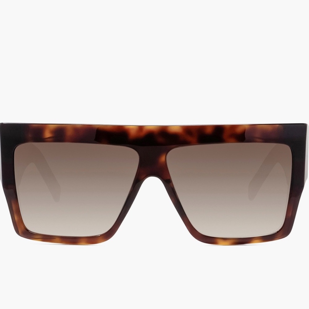 Celine Tortoise Shell Square Sunglasses